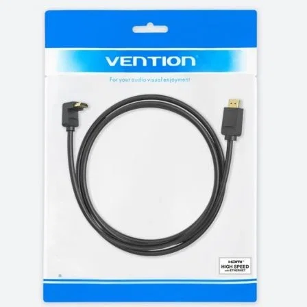 Vention Cable HDMI 2.0 4K AAQBG Acodado 1,5m Negro